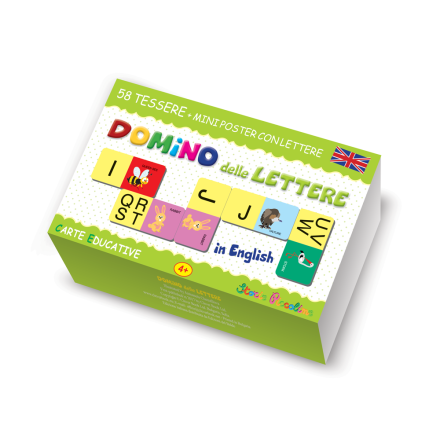 Domino With Letters in English - Italy