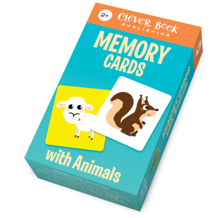 Memory Cards with Animals – educational matching game with 30 cards