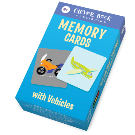 Memory Cards with Vehicles – 4 Games in 1